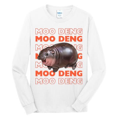 Pygmy Bouncy Pig In Thai Costume Moo Deng Tall Long Sleeve T-Shirt
