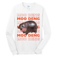 Pygmy Bouncy Pig In Thai Costume Moo Deng Tall Long Sleeve T-Shirt