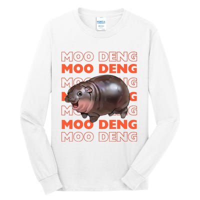 Pygmy Bouncy Pig In Thai Costume Moo Deng Tall Long Sleeve T-Shirt