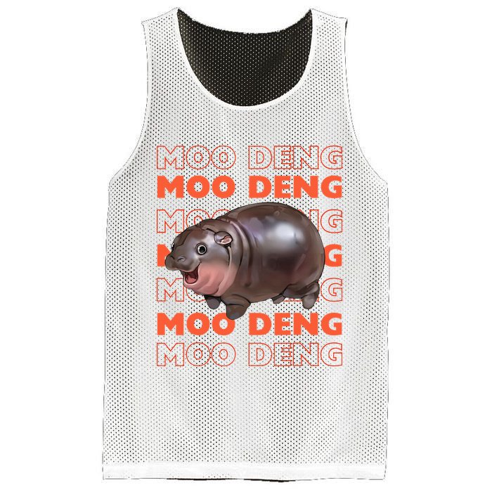 Pygmy Bouncy Pig In Thai Costume Moo Deng Mesh Reversible Basketball Jersey Tank