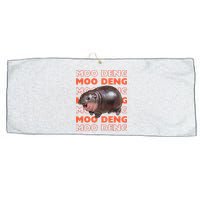 Pygmy Bouncy Pig In Thai Costume Moo Deng Large Microfiber Waffle Golf Towel