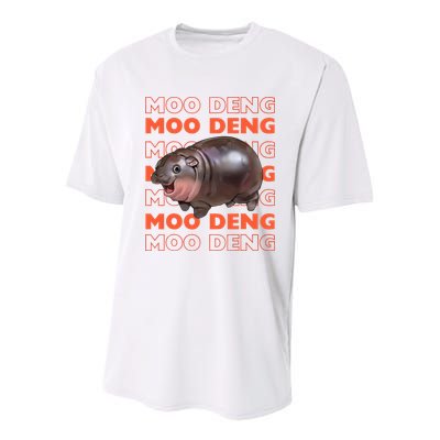 Pygmy Bouncy Pig In Thai Costume Moo Deng Youth Performance Sprint T-Shirt