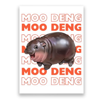 Pygmy Bouncy Pig In Thai Costume Moo Deng Poster