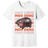 Pygmy Bouncy Pig In Thai Costume Moo Deng Premium T-Shirt