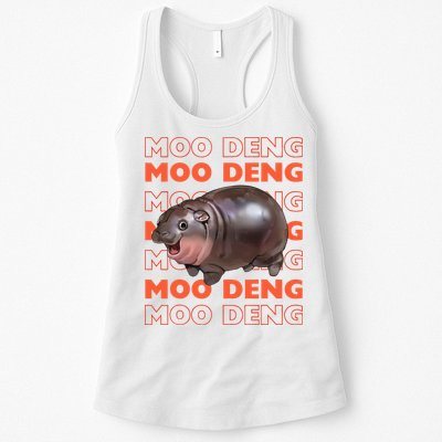 Pygmy Bouncy Pig In Thai Costume Moo Deng Womens Tank Top