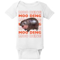 Pygmy Bouncy Pig In Thai Costume Moo Deng Baby Bodysuit