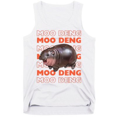 Pygmy Bouncy Pig In Thai Costume Moo Deng Tank Top