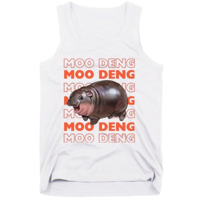 Pygmy Bouncy Pig In Thai Costume Moo Deng Tank Top