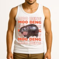Pygmy Bouncy Pig In Thai Costume Moo Deng Tank Top