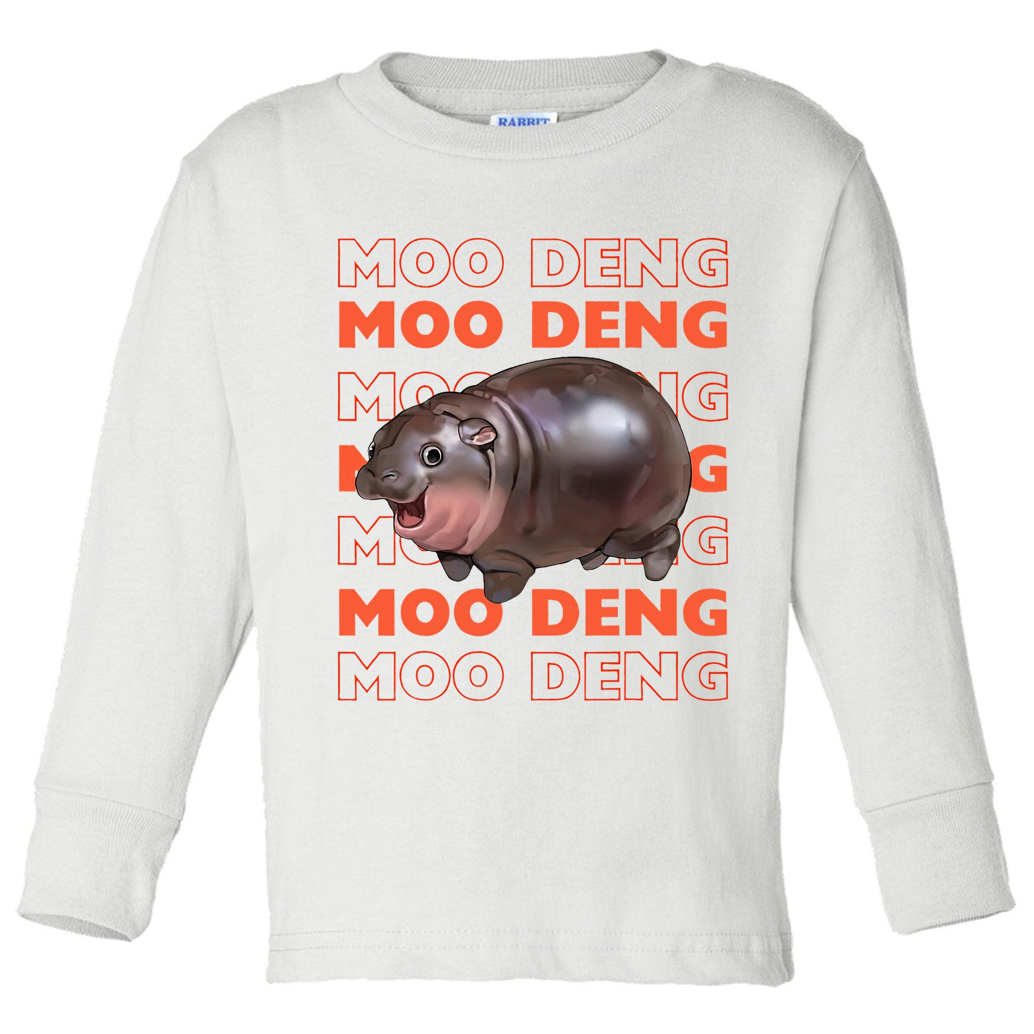 Pygmy Bouncy Pig In Thai Costume Moo Deng Toddler Long Sleeve Shirt