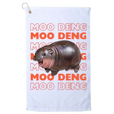 Pygmy Bouncy Pig In Thai Costume Moo Deng Golf Towel