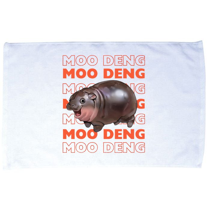 Pygmy Bouncy Pig In Thai Costume Moo Deng Microfiber Hand Towel