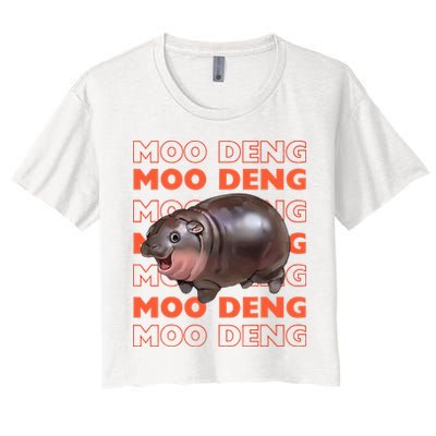 Pygmy Bouncy Pig In Thai Costume Moo Deng Crop Top