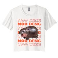 Pygmy Bouncy Pig In Thai Costume Moo Deng Crop Top