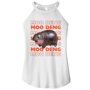 Pygmy Bouncy Pig In Thai Costume Moo Deng Women's Perfect Tri Rocker Tank