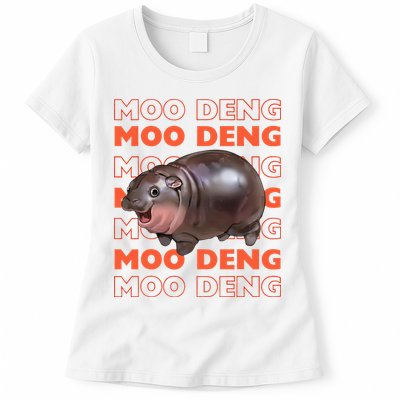 Pygmy Bouncy Pig In Thai Costume Moo Deng Womens T-Shirt
