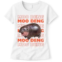Pygmy Bouncy Pig In Thai Costume Moo Deng Womens T-Shirt