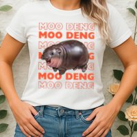 Pygmy Bouncy Pig In Thai Costume Moo Deng Womens T-Shirt