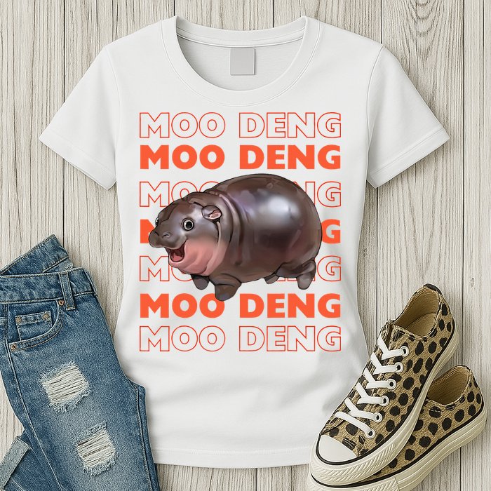 Pygmy Bouncy Pig In Thai Costume Moo Deng Womens T-Shirt