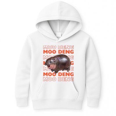 Pygmy Bouncy Pig In Thai Costume Moo Deng Kids Hoodie