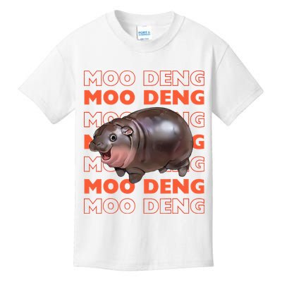 Pygmy Bouncy Pig In Thai Costume Moo Deng Kids T-Shirt