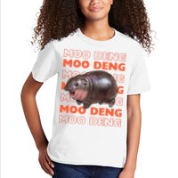Pygmy Bouncy Pig In Thai Costume Moo Deng Kids T-Shirt