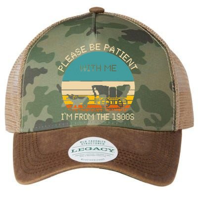 Please Be Patient With Me Im From The 1900s Vintage Legacy Tie Dye Trucker Hat