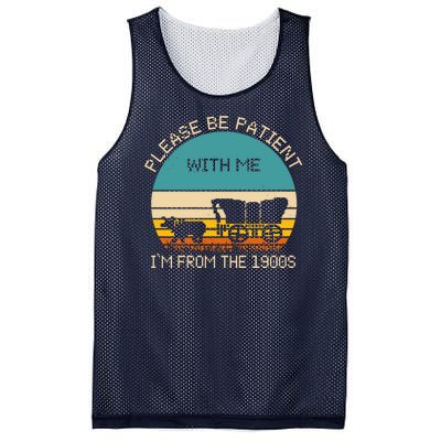 Please Be Patient With Me Im From The 1900s Vintage Mesh Reversible Basketball Jersey Tank