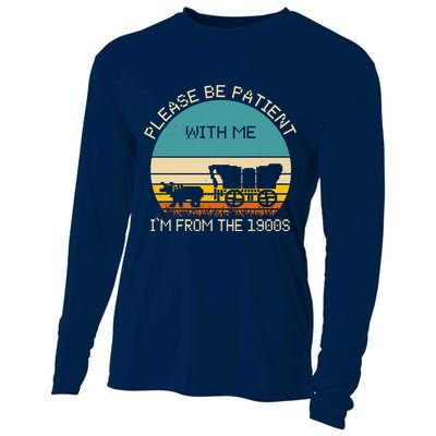 Please Be Patient With Me Im From The 1900s Vintage Cooling Performance Long Sleeve Crew