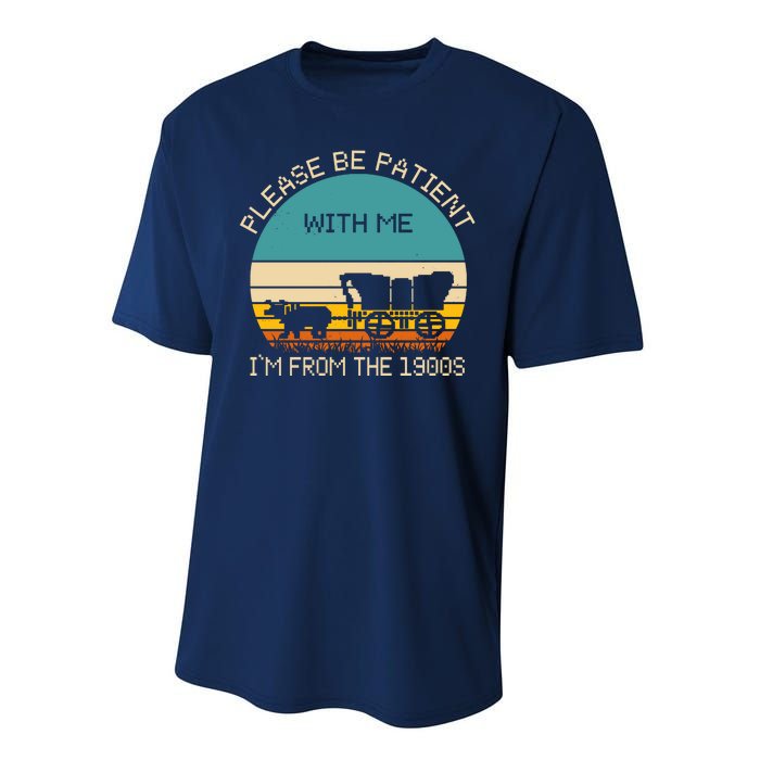 Please Be Patient With Me Im From The 1900s Vintage Performance Sprint T-Shirt