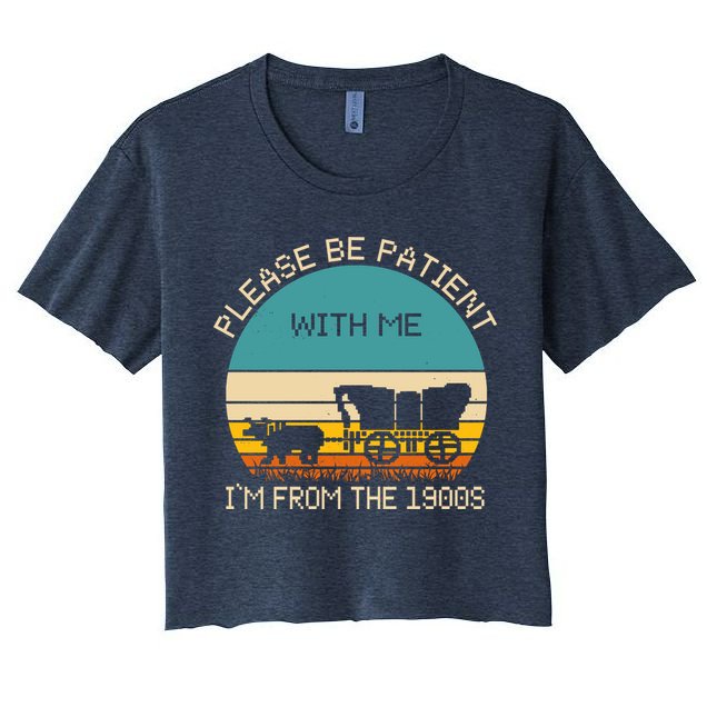 Please Be Patient With Me Im From The 1900s Vintage Crop Top