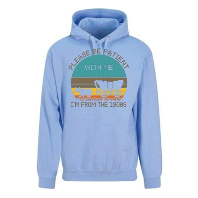 Please Be Patient With Me Im From The 1900s Vintage Unisex Surf Hoodie