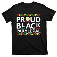 Proud Black Paralegal African American History Month Pride T-Shirt