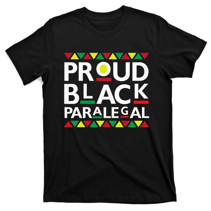 Proud Black Paralegal African American History Month Pride T-Shirt