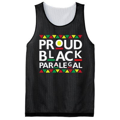 Proud Black Paralegal African American History Month Pride Mesh Reversible Basketball Jersey Tank