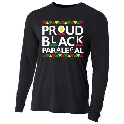 Proud Black Paralegal African American History Month Pride Cooling Performance Long Sleeve Crew