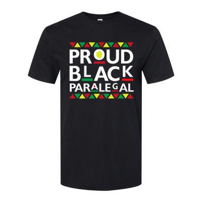 Proud Black Paralegal African American History Month Pride Softstyle CVC T-Shirt