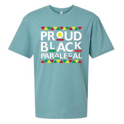 Proud Black Paralegal African American History Month Pride Sueded Cloud Jersey T-Shirt