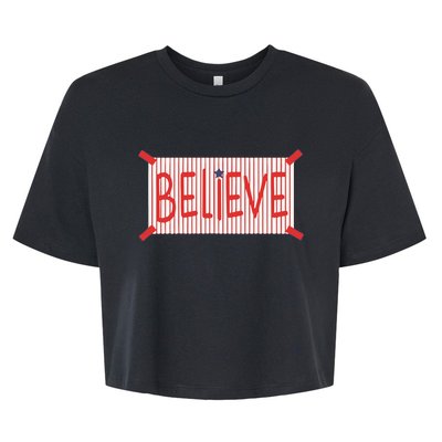 Philadelphia Believe Bella+Canvas Jersey Crop Tee