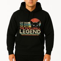 Pickle Ball Player Cat Dad Man Myth Pickleball Legend Hoodie