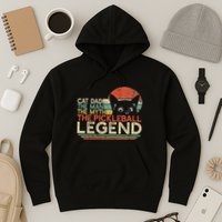 Pickle Ball Player Cat Dad Man Myth Pickleball Legend Hoodie