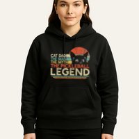 Pickle Ball Player Cat Dad Man Myth Pickleball Legend Hoodie