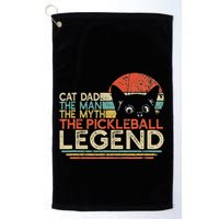Pickle Ball Player Cat Dad Man Myth Pickleball Legend Golf Towel
