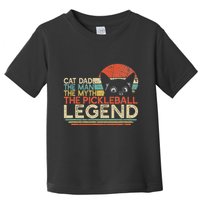 Pickle Ball Player Cat Dad Man Myth Pickleball Legend Toddler T-Shirt