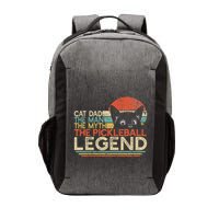 Pickle Ball Player Cat Dad Man Myth Pickleball Legend Vector Backpack
