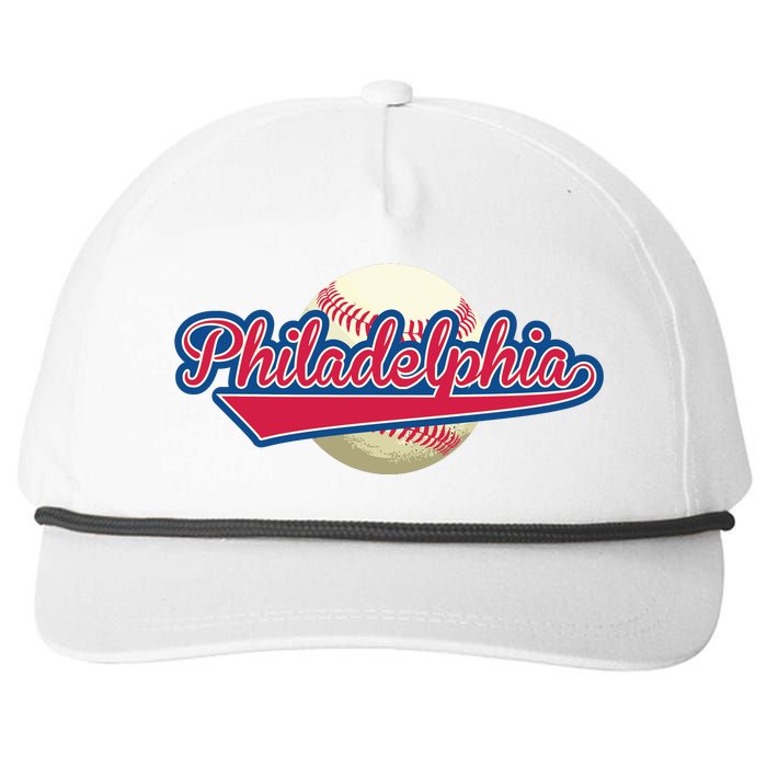 Philadelphia Baseball Snapback Five-Panel Rope Hat