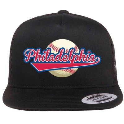 Philadelphia Baseball Flat Bill Trucker Hat