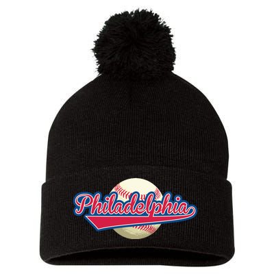 Philadelphia Baseball Pom Pom 12in Knit Beanie