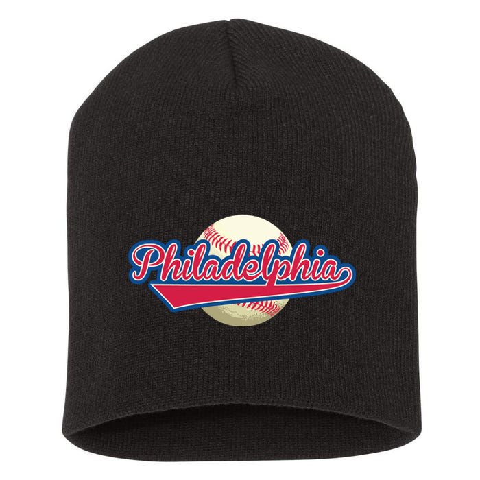 Philadelphia Baseball Short Acrylic Beanie