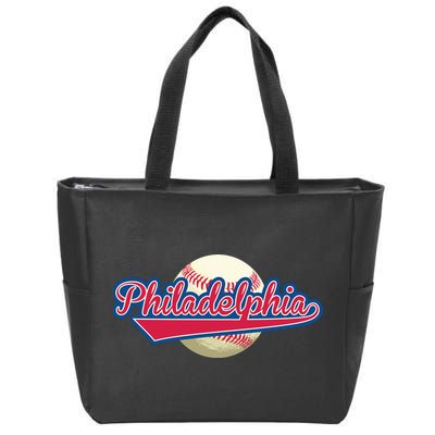 Philadelphia Baseball Zip Tote Bag